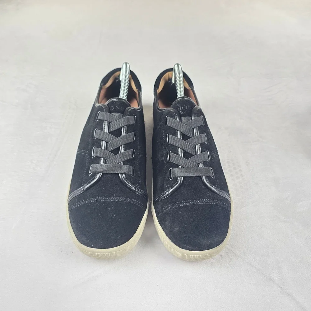 Vionic Black Suede Lace Up Sneakers‎ Women's Comfort Casual Shoes Size 9.5
